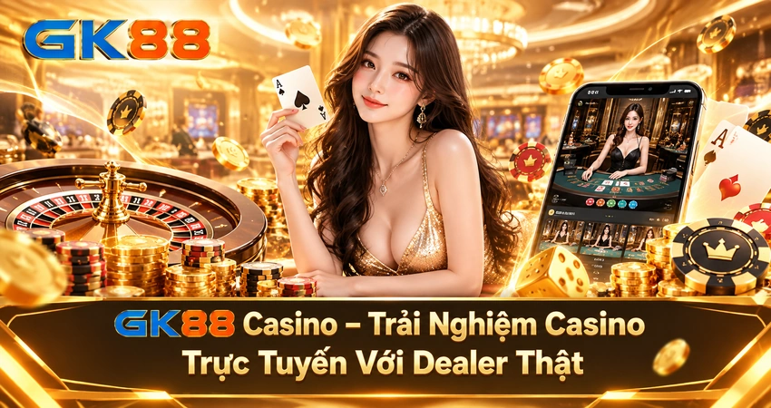 GK88 Casino - Trải Nghiệm Casino Trực Tuyến Với Dealer Thật