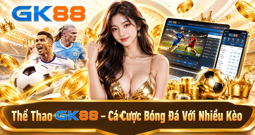 Thể Thao GK88 - Cá Cược Bóng Đá Với Nhiều Kèo